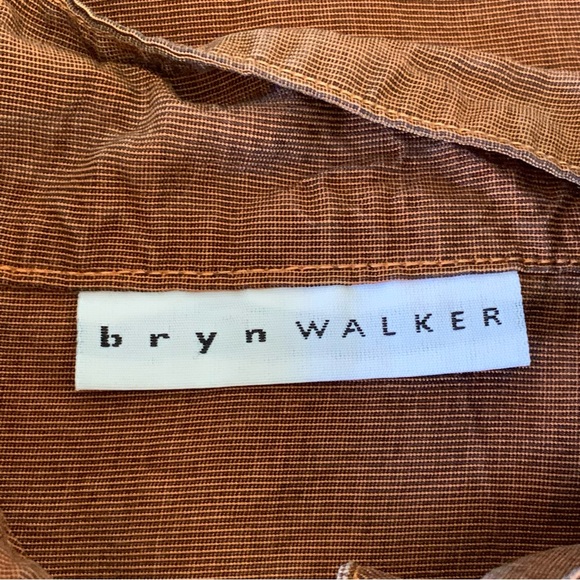 Bryn Walker Danuta Jacket Size Large 100% Tencel Lagenlook Mandarín Collar READ - Picture 6 of 13
